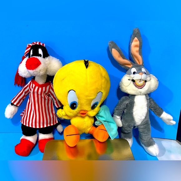 WARNER BROS LOONEY TUNES VTG 90s TWEETY BIRD, BUGS BUNNY & SYLVESTER THE CAT - Picture 1 of 15